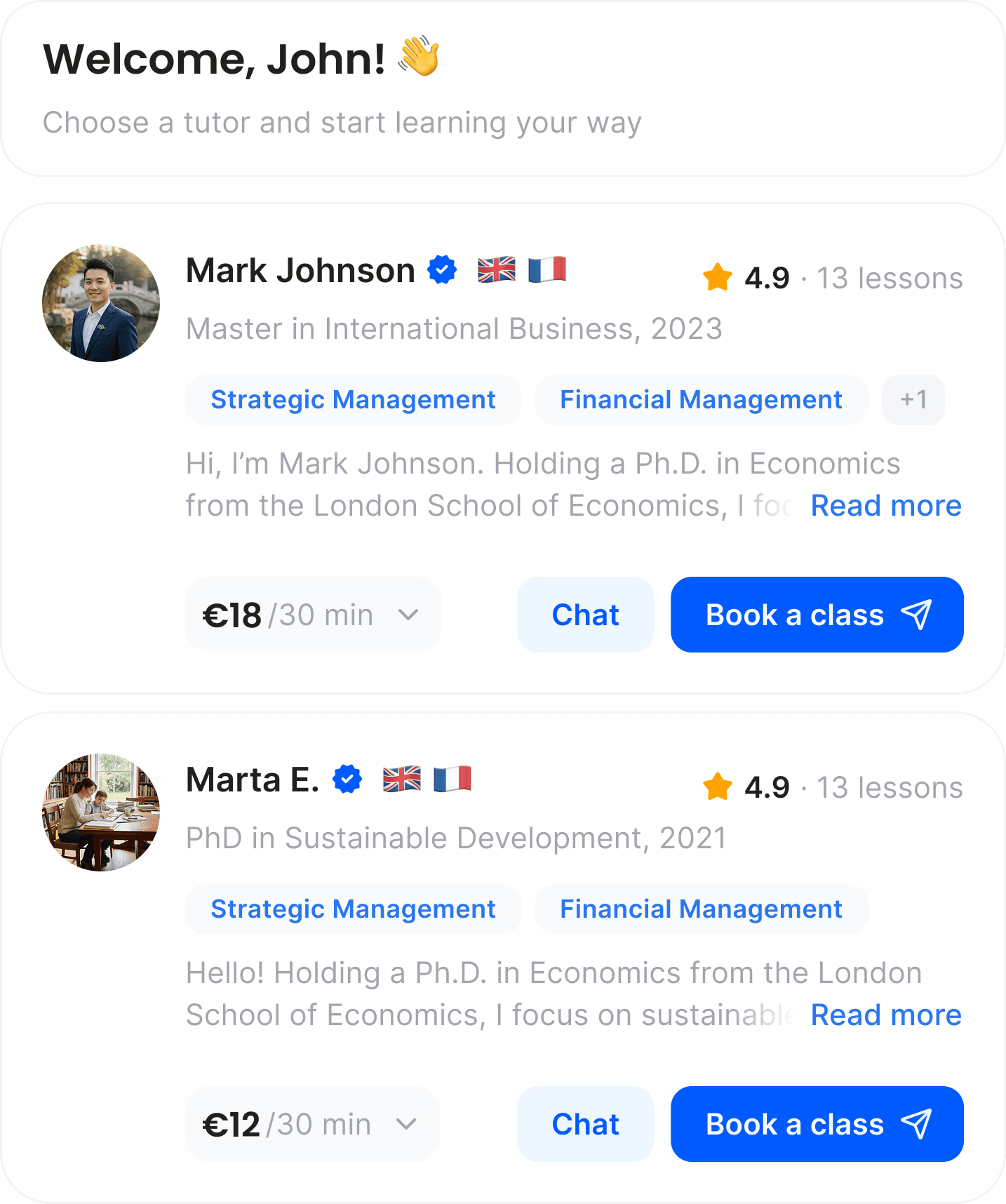 LETO Class platform interface